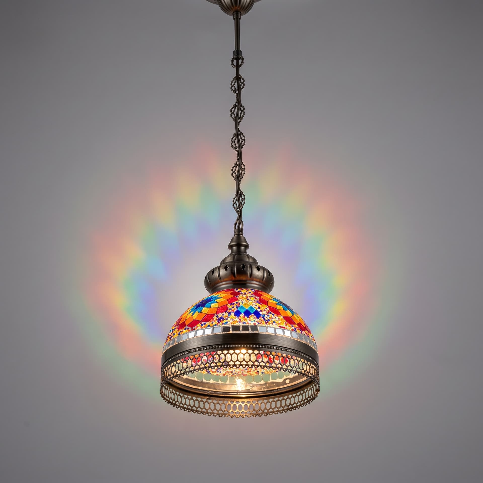 Water Drop Mosaic Pendant Lamp Colorful