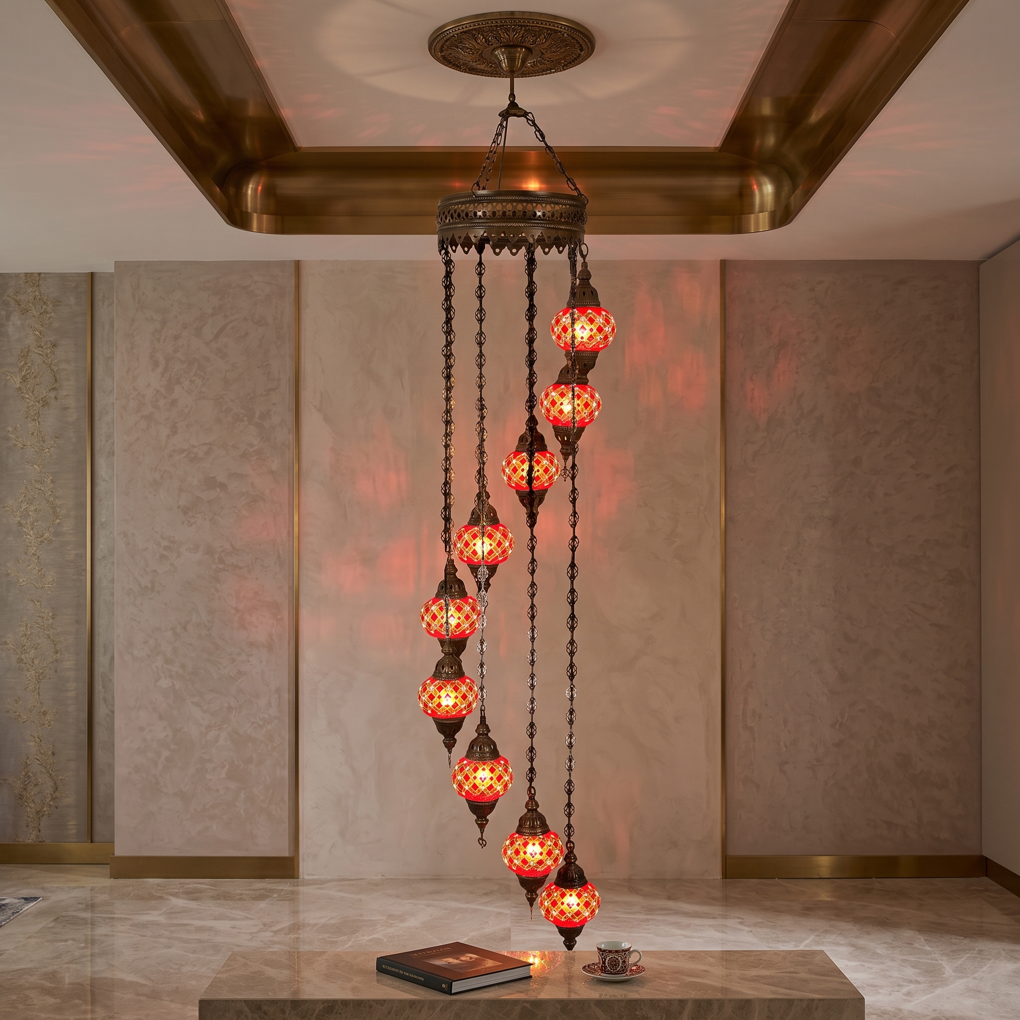 Waterway Set Pendant Mosaic Chandelier 9pcs