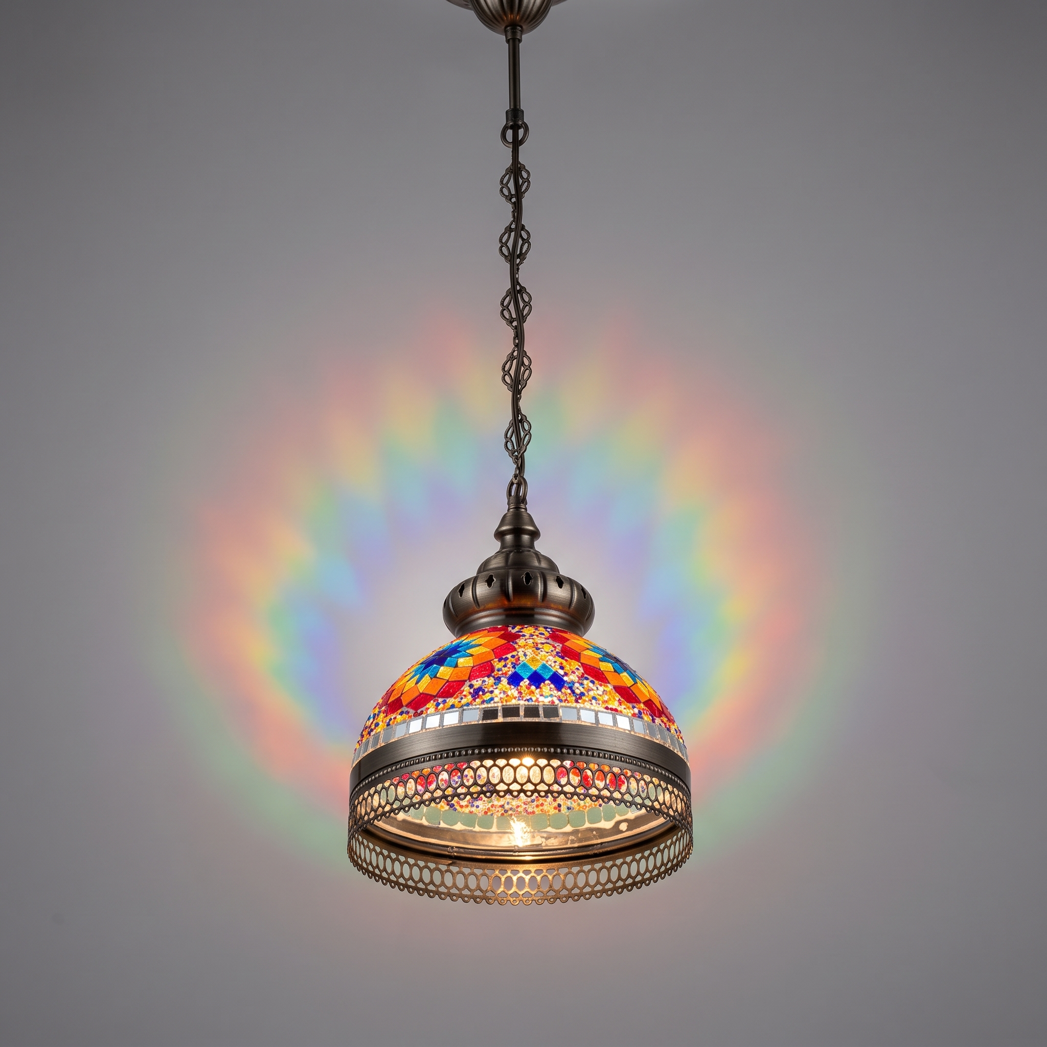 Water Drop Mosaic Pendant Lamp Colorful